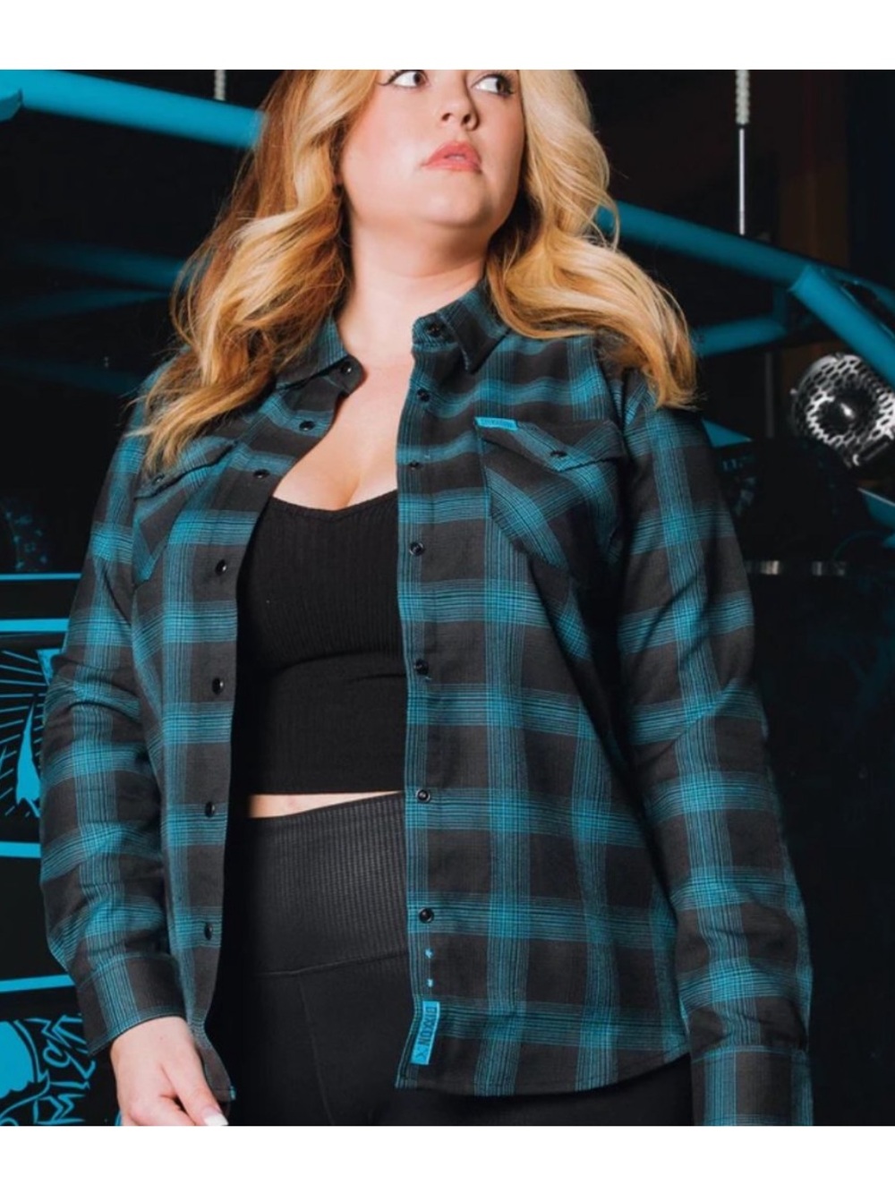 DIXXON FLANNEL X SXS ADDICTS COLLAB FLANNEL SHIRT WOMENS MEDIUM